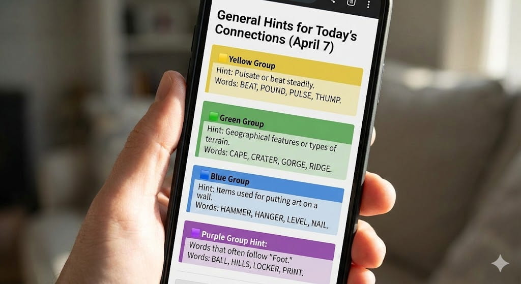 General Hints for Today’s Connections (April 7)