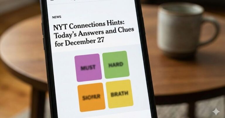 NYT Connections Hints December 27