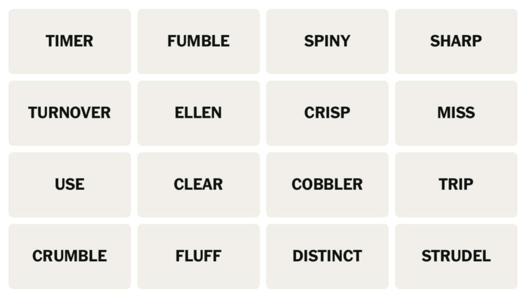 NYT Connections Hints January 22