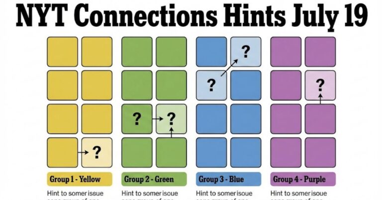 NYT Connections Hints July 19