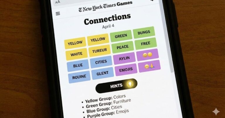 nyt connections hints april 4
