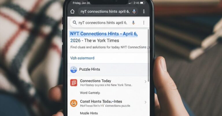 nyt connections hints april 6