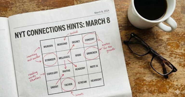 nyt connections hints march 8
