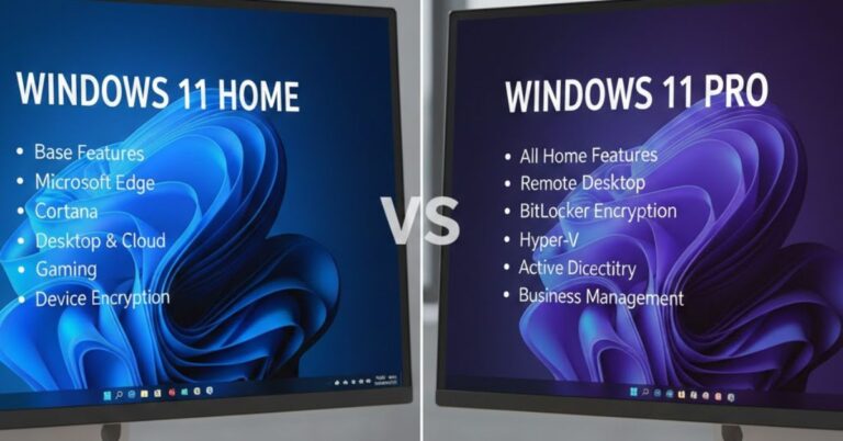 windows 11 home vs pro differences